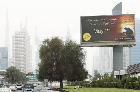 judgment day 2011 billboard. A illboard advertisement